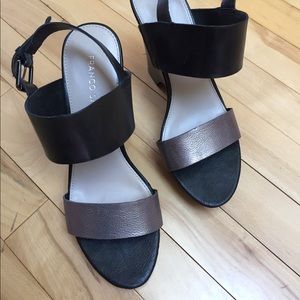 Franco Sarto Leather High Heels Sandals